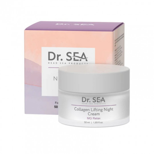 Dr. Sea Collagen Lifting Night Cream - Mg Relax, 50 ml