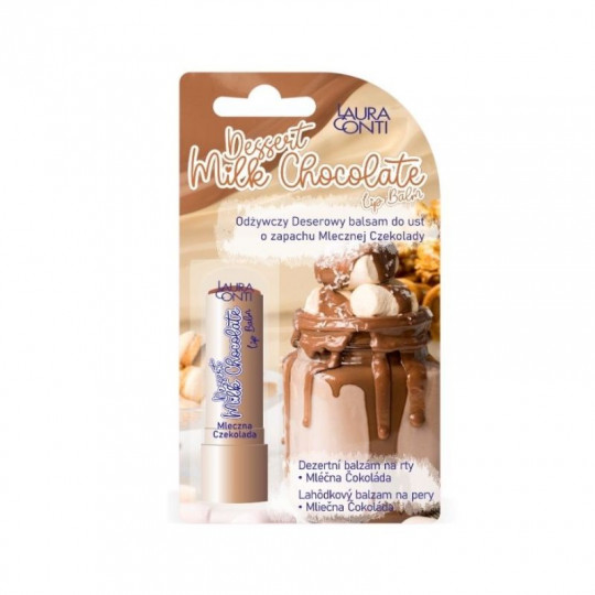 Laura Conti desertinis lūpų balzamas Pieniškas šokoladas 4,8 g