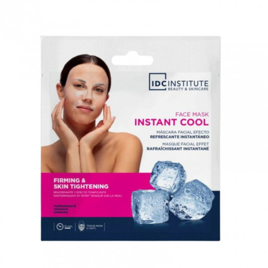 IDC INSTITUTE lakštinė kaukė veidui stangrinamoji su granatais Instant Cool, 30 g 