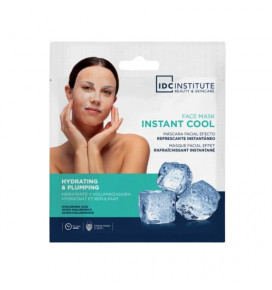 IDC INSTITUTE lakštinė kaukė veidui drėkinamoji su hialuronu Instant Cool, 30 g