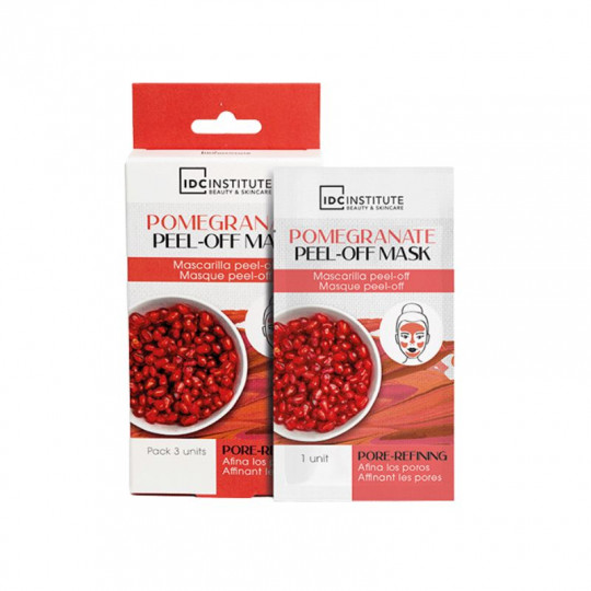 IDC INSTITUTE kaukė veidui nulupama Pomegranate, 3x8 g