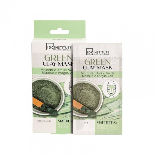 IDC INSTITUTE MATTIFYING CLAY MASK GREEN 3 UNITS