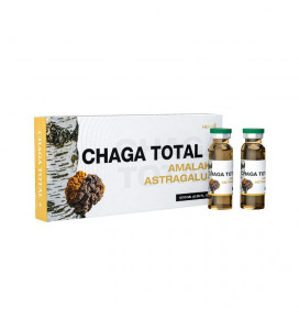 ČAGA TOTAL 10 x10 ml HERBIN (1000 mg Čaga ekst., + 1000 mg Astragalus ekstrakto + 500 mg Amalaki ekstrakto)