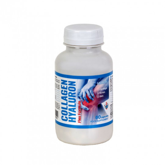 Kolagenas Hialuronas Flex Formula 60 kaps HERBIN
