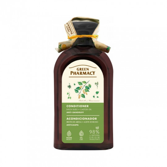GREEN PHARMACY balzamas-kondicionierius Beržo pumpurai ir ricinos aliejus, 300 ml