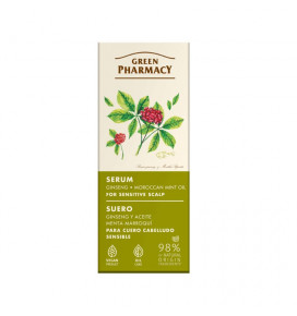 Green Pharmacy Ginseng and morrocan mint oil serum for sensitive scalp 100