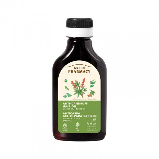 Green Pharmacy Castor oil and burdock anti-dandruff hair oil 100ml