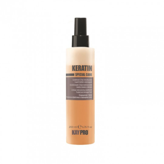 KAYPRO Keratin kondicionierius dvifazis atkuriamasis pažeistiems, chemiškai apdorotiems plaukams, 200 ml