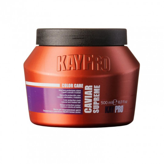 KAYPRO Caviar Supreme kaukė apsauganti spalvą dažytiems ir chemiškai apdorotiems plaukams, 500 ml