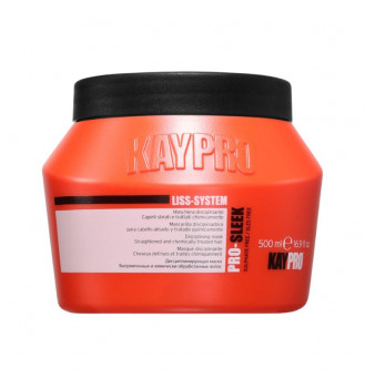 KAYPRO Pro-Sleek kaukė glotninamoji tiesintiems ir chemiškai apdorotiems plaukams, 500 ml