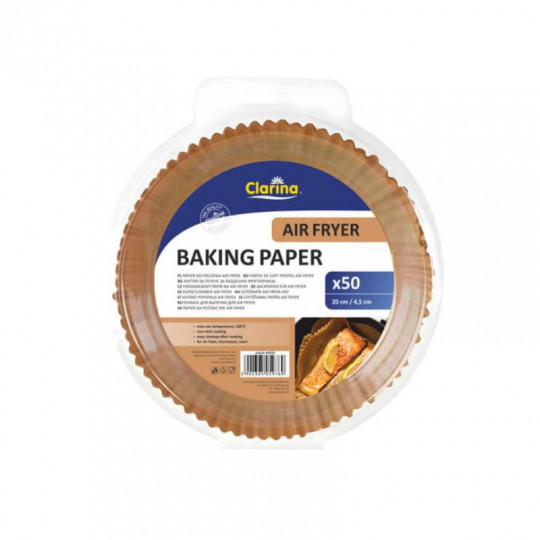 Clarina Popierinės kepimo formelės, apvalios, 200x45mm, 50 vnt.