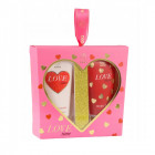 AURORA LOVE TIME dovanų rinkinys, 3 pozicijos, Passion Fruit 2x60ml kūno kremas, rankų kremas, nagų dildė