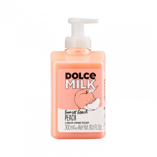 DOLCE MILK skystas muilas Sunset Beach Peach, 300 ml