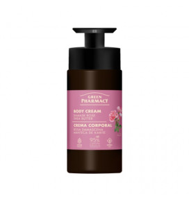 Green Pharmacy body cream with Damask rose and shea butter, 739 ml