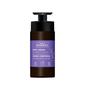 Green Pharmacy body cream with lavender and flaxseed oil, 739 ml