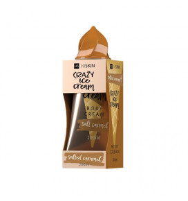 HISKIN Crazy Ice Cream kūno kremas Salted Caramel, 200 ml