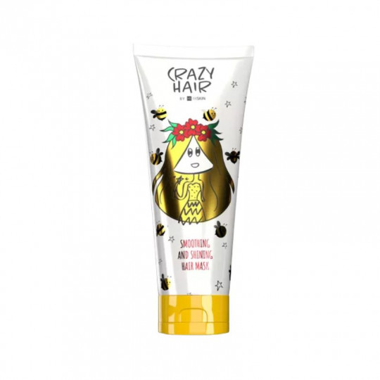 HISKIN CRAZY HAIR medaus kaukė plaukams, suteikianti blizgesio 250 ml
