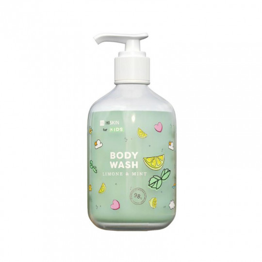 Hiskin Kids body wash lemon and mint, 400 ml