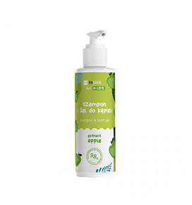 HISKIN KIDS šampūnas ir kūno prausiklis obuoliai, 280 ml