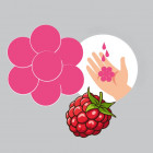 Hiskin Kids body bath foam raspberry, 300 ml