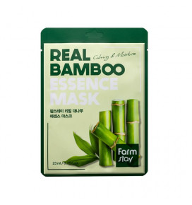 FARMSTAY lakštinė veido kaukė drėkinamoji su bambuku, 23 ml