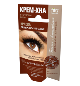 CHNA kreminė antakių ir blakstienų ruda, 2x2 ml