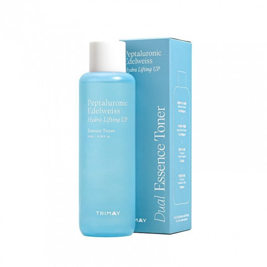 TRIMAY Peptaluronic Edelweiss Hydra Lifting UP Essence veido toneris su hialuronu, 200 ml
