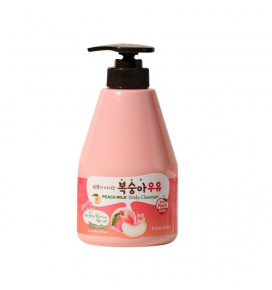 KWAILNARA kūno prausiklis minkštinamasis su persikų ekstraktu Peach Milk, 560 g