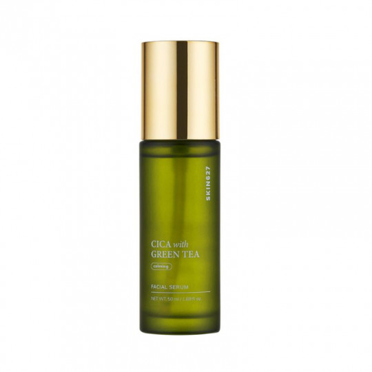 SKIN627 veido serumas raminamasis su cica ir žaliąja arbata, 50 ml