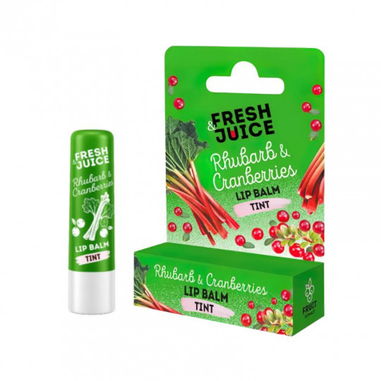 Fresh Juice Lip Balm Rhubarb & Cranberries, 3.6 g