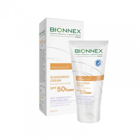 Bionnex Preventiva Oily, Combination & Acne Prone Sunscreen Cream SPF 50+