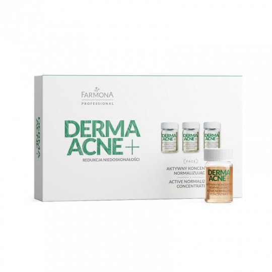 FARMONA Professional DermaAcne+ koncentratas veidui aktyvus normalizuojantis, 5 x 5 ml
