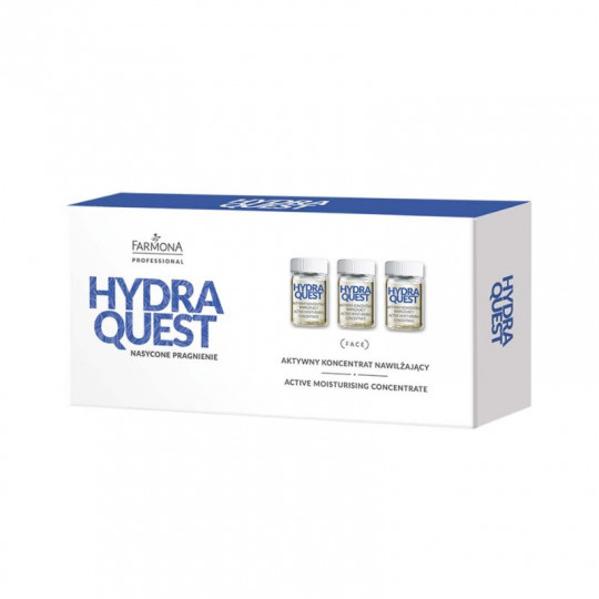 FARMONA Professional HydraQuest koncentratas veidui aktyvus drėkinamasis, 10 x 5 ml