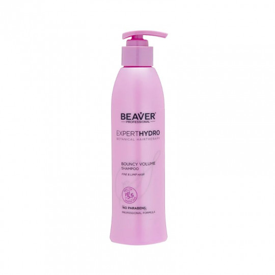 BEAVER ExpertHydro šampūnas ploniems, nusilpusiems plaukams Bouncy Volume, 318 ml