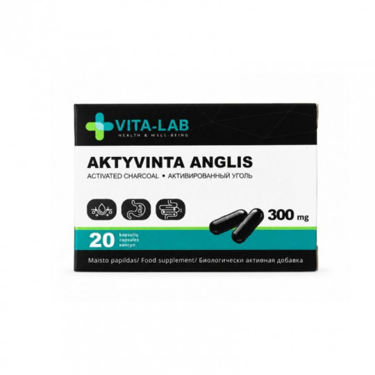 VITA-LAB Aktyvinta anglis 300 mg, kapsulės