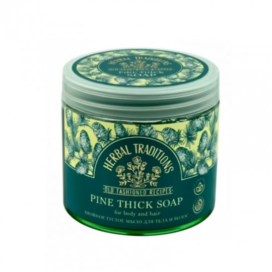 HERBAL TRADITIONS Pine thick soap for body and hair, 400 ml