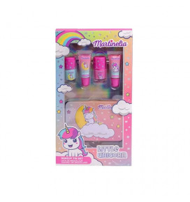 MARTINELIA makiažo rinkinys Little Unicorn (2 nagu lakai, 2 blizgiai, dėžutė)