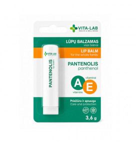 VITA-LAB Lip Balm with Panthenol for the Whole Family, 3.6 g