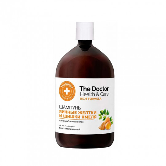 THE DOCTOR+ HEALTH & CARE šampūnas Kiaušinių tryniai ir apynių spurgai, 946 ml