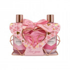 AURORA FOR YOU dovanų rinkinys, 3 pozicijos, White Tea 2x180ml dušo žėlė, kūno losijonas, kempinė