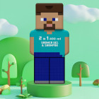 AIR-VAL Minecraft Steve 3 D dušo želė ir šampūnas 2 in 1, 400 ml