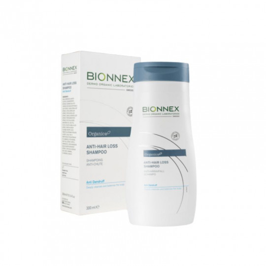 BIONNEX Organica šampūnas nuo plaukų slinkimo ir pleiskanų, 300 ml