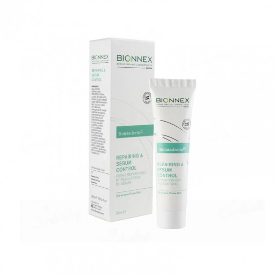BIONNEX Rensaderm veido kremas reguliuojantis riebalų išsiskyrimą, 30 ml