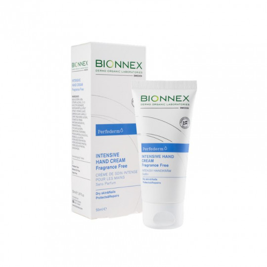 Bionnex Perfederm rankų kremas bekvapis, intensyvus, 50 ml