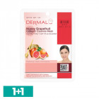 Dermal lakštinė veido kaukė su kolagenu, greipfruitu ir medumi, 23 g