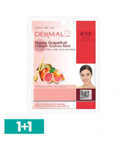 DERMAL Honey&Grapefruit Collagen Essence Mask, 23 g
