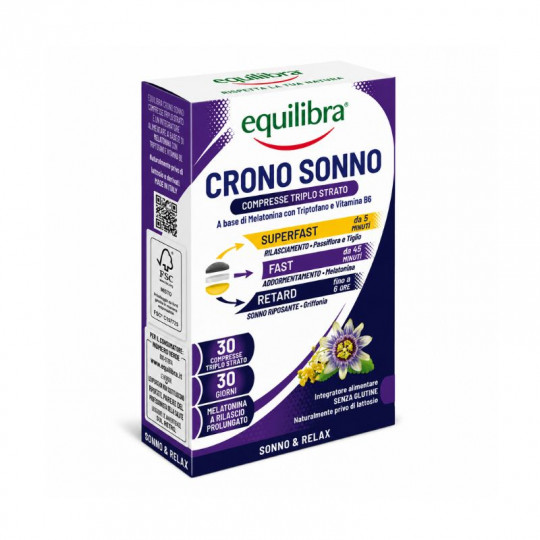 Equilibra food supplement Chrono Sleep, 30 tablets