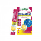 EQUILIBRA maisto papildas Dren Ananas Zero, ananasų skonio, skysčių balansui ir organizmo drenažui, 10 x4 g