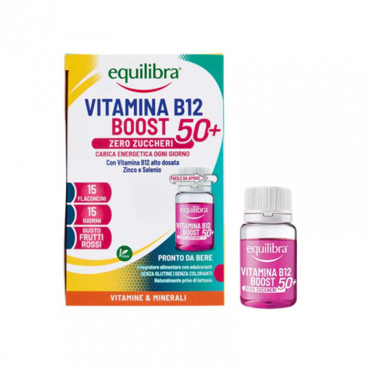 Equilibra Food supplement Vitamin B12 Boost 50+ , 15vials, 150ml