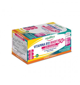EQUILIBRA maisto papildas Vitaminas B12 Boost 50+, energijai ir nervų sistemos veiklai, 15x10 ml